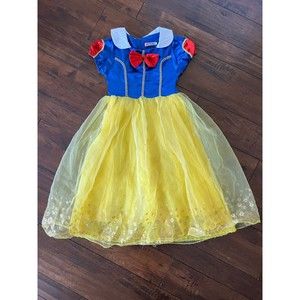 Childrens Kids Girls Princess Snow White‎ Dress Gown Halloween Costume 150
